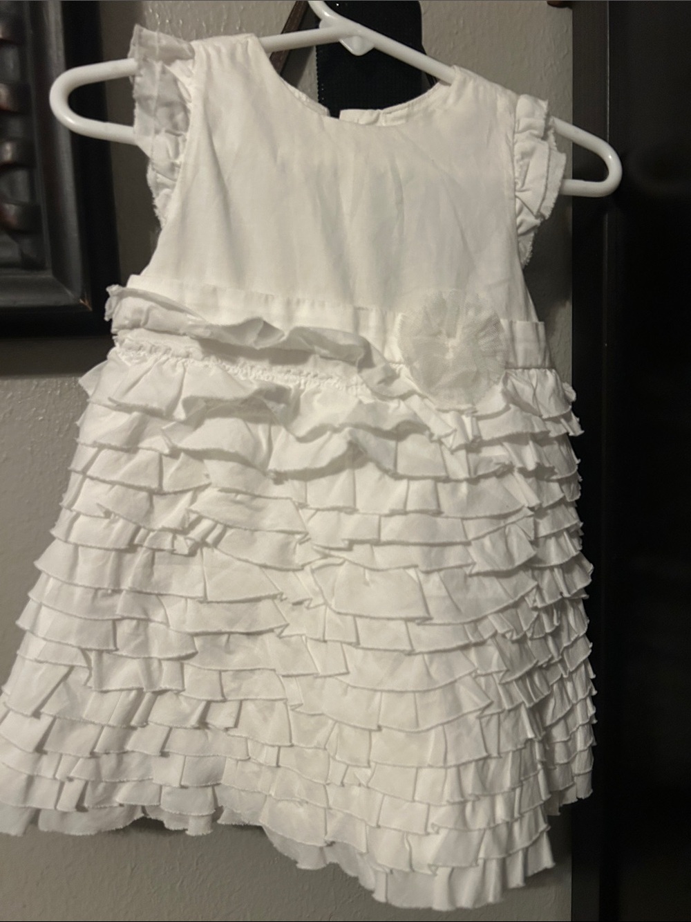 Children’s place white dress with match undies.6-9months